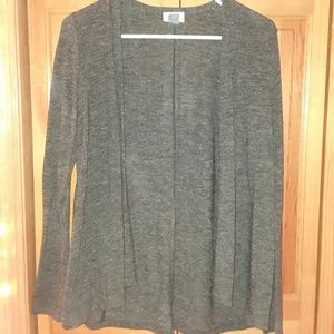 Gray cardigan